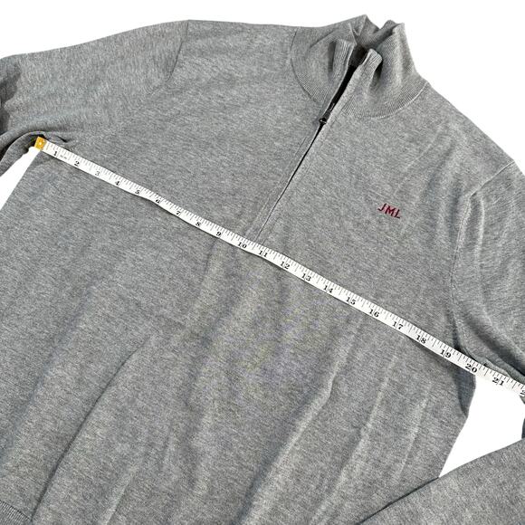 Brooks Brothers Men's Supima Cotton Mock Neck Half Zip Sweater Size M - Picture 3 of 5